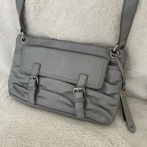 { Cole Haan Purse } Grey Leather Crossbody Handbag